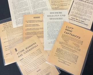 WW2 Original Propaganda Flyers