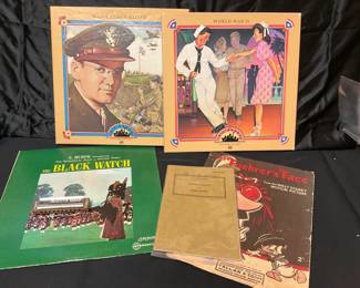 M Horner Marine Band Harmonica, AAF Field Music Booklet, Big Band LP Sets More
