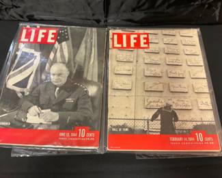 Two Collectible 1944 Military Themed Life Magazines