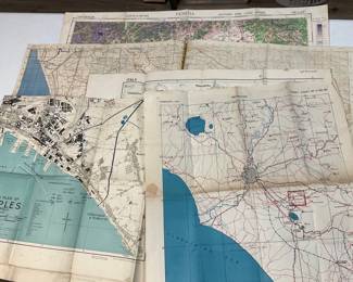WW2 Wartime Target Road Navigational Maps 