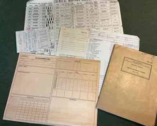 AAF Chemical Warfare Chart, Navigational Forms Tables 
