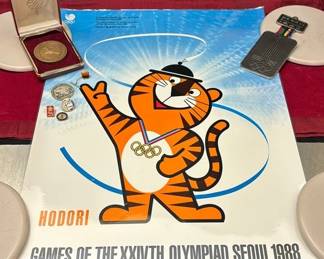 Olympic Games Collectibles Posters, Pins, Medals  More