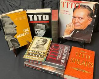 WW2 Book Collection on Tito, Leader Of The Yugoslav Partisans Resistant Group