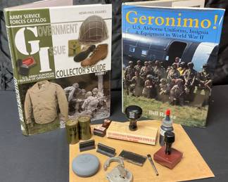 WW2 Military Operations Rubber Stamps, Collector Reference Books More 