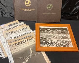 WW2 B24D Flight  Instruction Manual, Boeing Stamped Dedication Photo  More