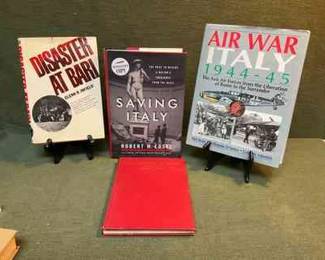 Autographed Robert Edisel,Saving Italy  Earle Davis An American Sicily  More 