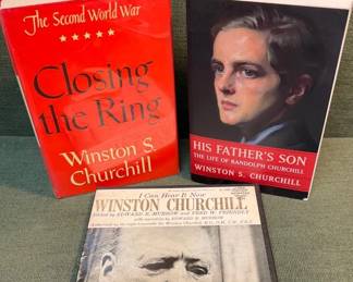 Churchill Books And 45s