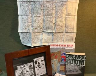 Signed Behind Enemy Lines  Prisoner Of Wars Story, Military Map  More