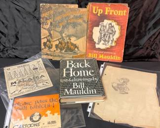 Collection Of Books By Bill Maudlin The Famous WW2 Cartoonist More