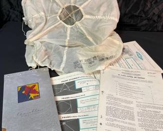 WW2 Pilots Parachute By Irving Chute, Pilots Journal  More