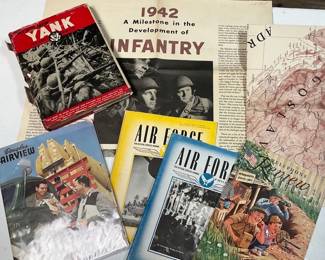 WW2 1943 Newsmaps, Air Force Journals, 50th Anniversary Boeing B29 Booklet  More
