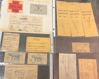 WW2 Military Rest Time Food And Travel Ticket Stubs
