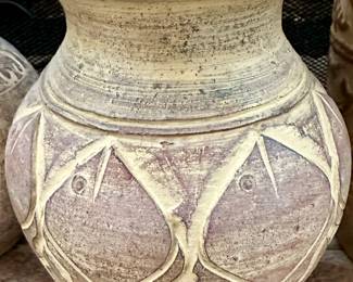 Clay Urn in Relief