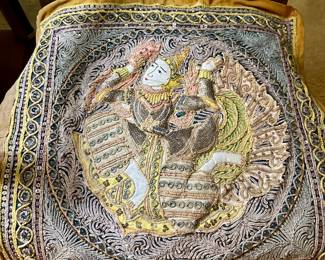 Antique Burmese tapestries 