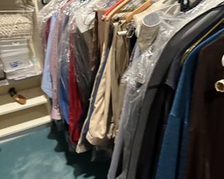 Tons of men’s clothing 