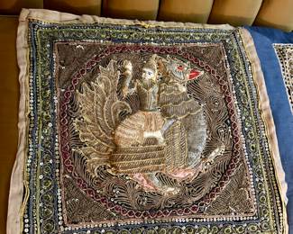 Antique Burmese tapestries 