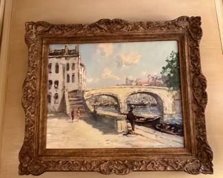 Antique oil painting of Venice from William Word Antiques 