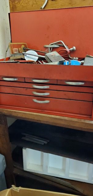 Smaller tool chests and more tools (we're still sorting and organizing)