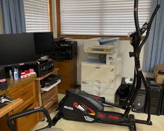 Office equipment and exercise equipment.  You can get your elliptical on while listening to that long presentation.