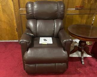This is a very soft all leather recliner, lift chair.  Original price was $1600.  Works great!