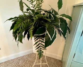 Faux plant and stand