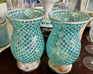 Mosaic candle holders