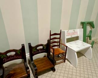 Kids doll chairs