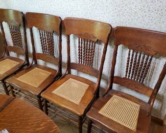 Set of six Larkin chairs, super nice