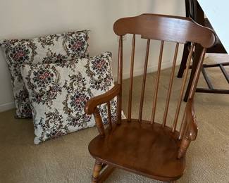 Ethan Allen child’s rocking chair.