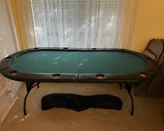 Padded Samsonite folding chairs.