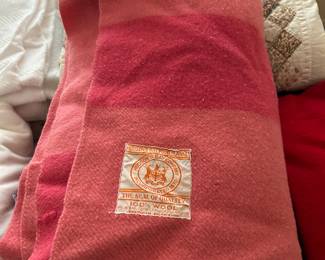 Hudson Bay wool blanket.