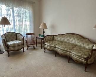 Gorgeous, antique down filled furniture.