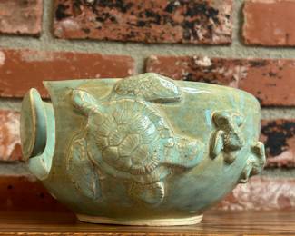 Unique pottery. Turtle things.