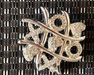 Swarovski Crystal Tic Tac Toe Pendant.