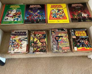 Vintage comic books.