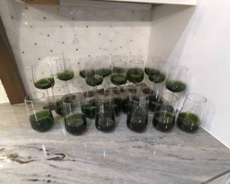Elemental Green Tumblers And Goblets