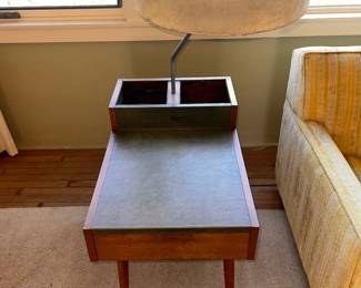 George Nelson Herman Miller End Table w/ Lamp