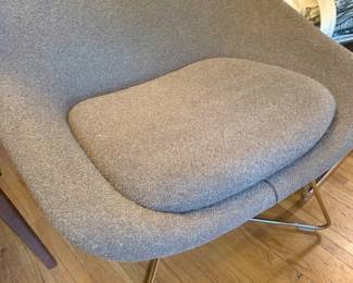 Pair of Matching  Allermuir Chairs. Color: Darker Khaki.