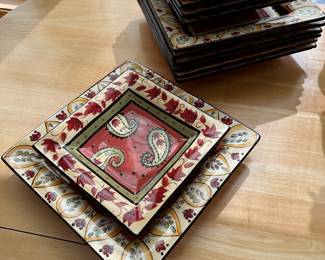 Assorted square dishes