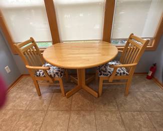 3 piece dropleaf table and chairs set