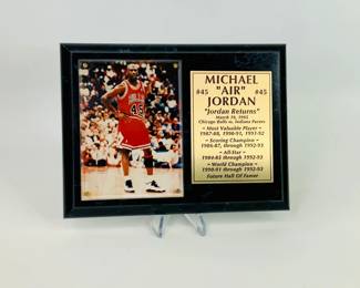 1995 "Jordan Returns" Commemorative Plaque
