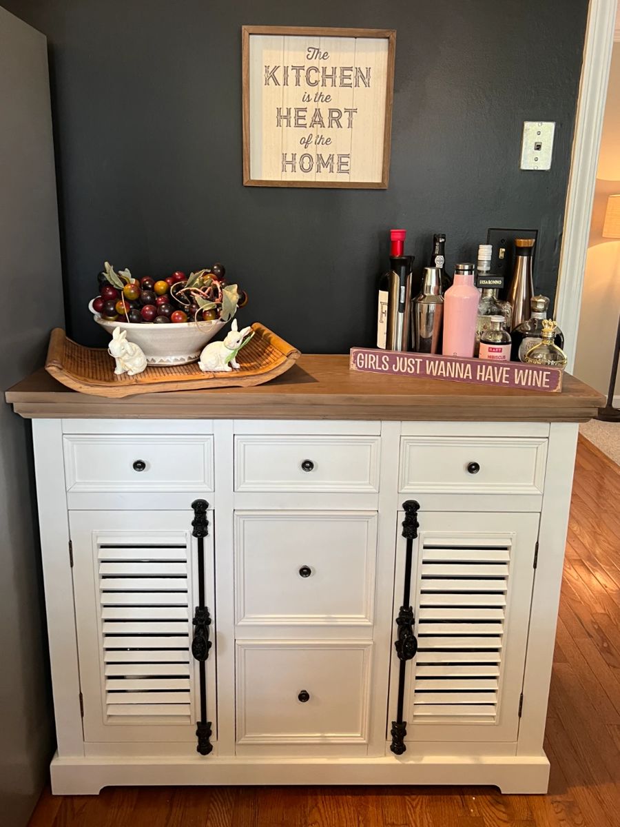 Kitchen buffet storage cabinet (or wine bar)