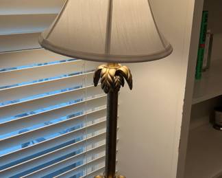 Brass base table lamp