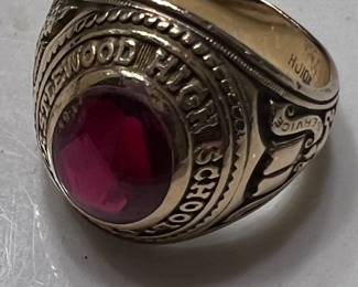 10K gold class ring from 1950