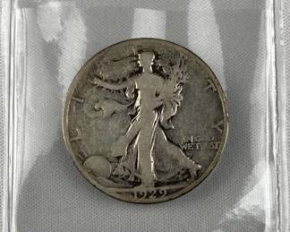 1929-S Walking Liberty Silver Half Dollar, US 50c