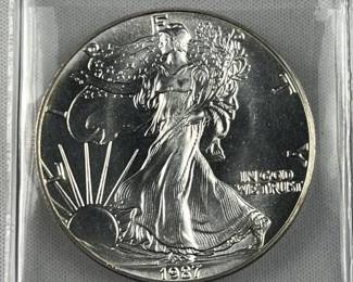 1987 American Silver Eagle 1oz .999