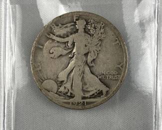 KEY Date 1921-D Walking Liberty Silver Half Dollar