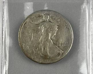 1917-D Obverse Mint Walking Liberty Silver Half