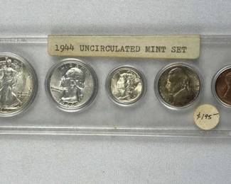 1944 US Date Coin Set, Uncirculated