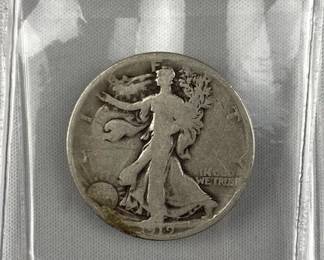 1919 Walking Liberty Silver Half Dollar, US 50c